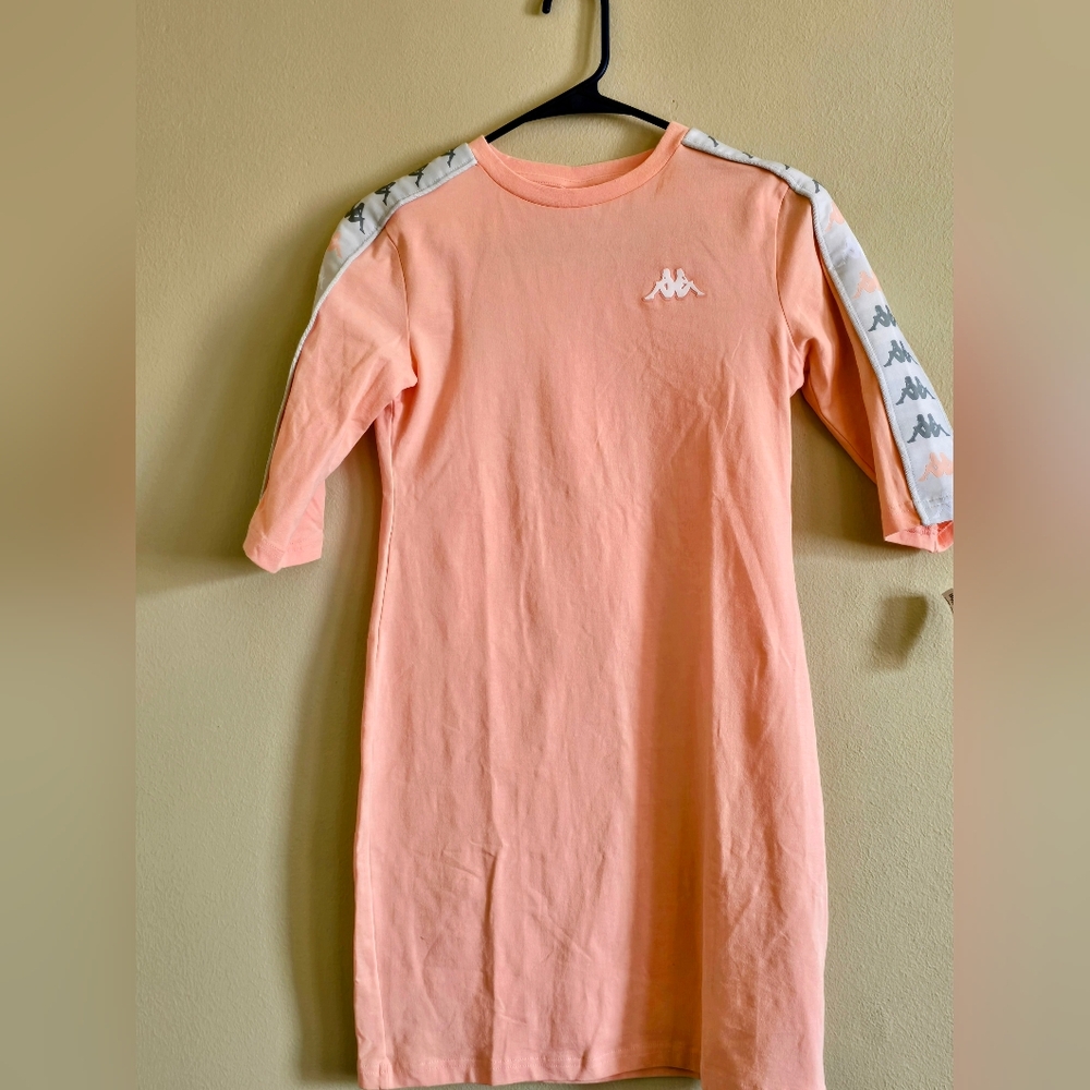 KAPPA Size S Shirt Dress Peach - Picture 3 of 5